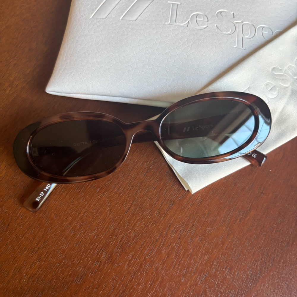 Le Specs Outta Love Tortoise Shell Sunglasses